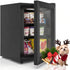 TABU 3.6 CU.FT Upright Freezer, Freestanding Mini Freezer with Removable Shelf, 7 Adjustable Thermostat, Reversible Door, Black