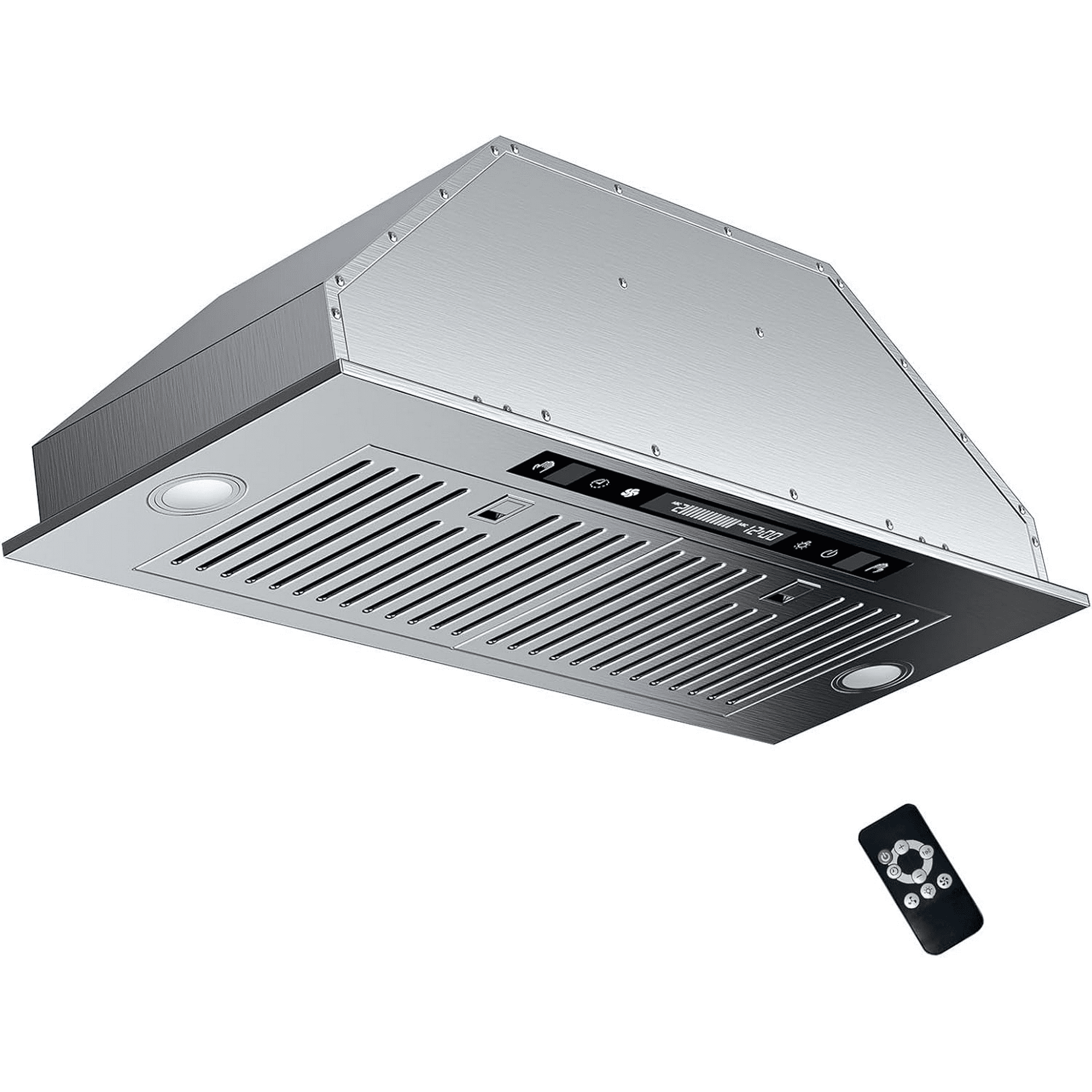 TABU 36 inch Under Cabinet Range Hood, 900 CFM Built-in Range Hood with 4 Speeds,Led Light,Stainless Steel