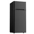 TABU 4.5 Cu.Ft Refrigerator with Freezer, Compact Fridge Dual Door with Adjustable Thermostat & Removable Shelves, for Home, Office and Apartment, White