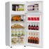 TABU 4.5 Cu.Ft Refrigerator with Freezer, Compact Fridge Dual Door with Adjustable Thermostat & Removable Shelves, for Home, Office and Apartment, White