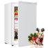TABU 3.6 CU.FT Upright Freezer, Freestanding Mini Freezer with Removable Shelf, 7 Adjustable Thermostat, Reversible Door, Black