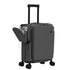 TABU Carry On Luggage with Side Bag, Front Opening Suitcase with Cup Holder & Phone Mount, USB & Type-C Port, TSA Lock, Phone Mount, Purple