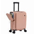 TABU Carry On Luggage with Side Bag, Front Opening Suitcase with Cup Holder & Phone Mount, USB & Type-C Port, TSA Lock, Phone Mount, Purple