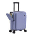 TABU Carry On Luggage with Side Bag, Front Opening Suitcase with Cup Holder & Phone Mount, USB & Type-C Port, TSA Lock, Phone Mount, Purple