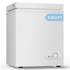 TABU Chest Freezer,3.5 Cu ft Deep Freezer,Garage Ready,Top Open Door,Black