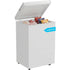 TABU Chest Freezer,3.5 Cu ft Deep Freezer,Garage Ready,Top Open Door,Black
