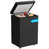 TABU Chest Freezer,3.5 Cu ft Deep Freezer,Garage Ready,Top Open Door,Black