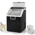 TABU Nugget Ice Maker Countertop, 55LBS/24H Portable Ice Maker with 2.7 LBS Ice Basket, Self-Cleaning Ice Maker Machine for Home, Bar and Cafe, Black