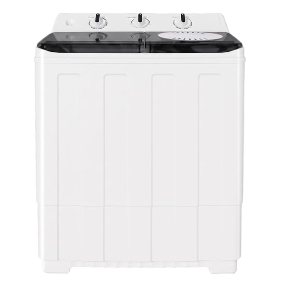 TABU Portable Washing Machine,17.6lbs Compact Twin Tub Washer & Dryer with Drain Pump,Blue