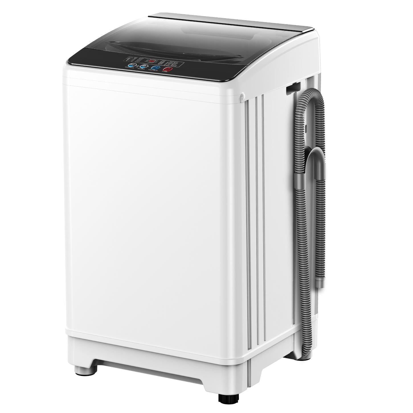 TABU 19lbs Portable Washing Machine,2.5 Cu.ft Full Automatic Washing Machine,Top Load,White