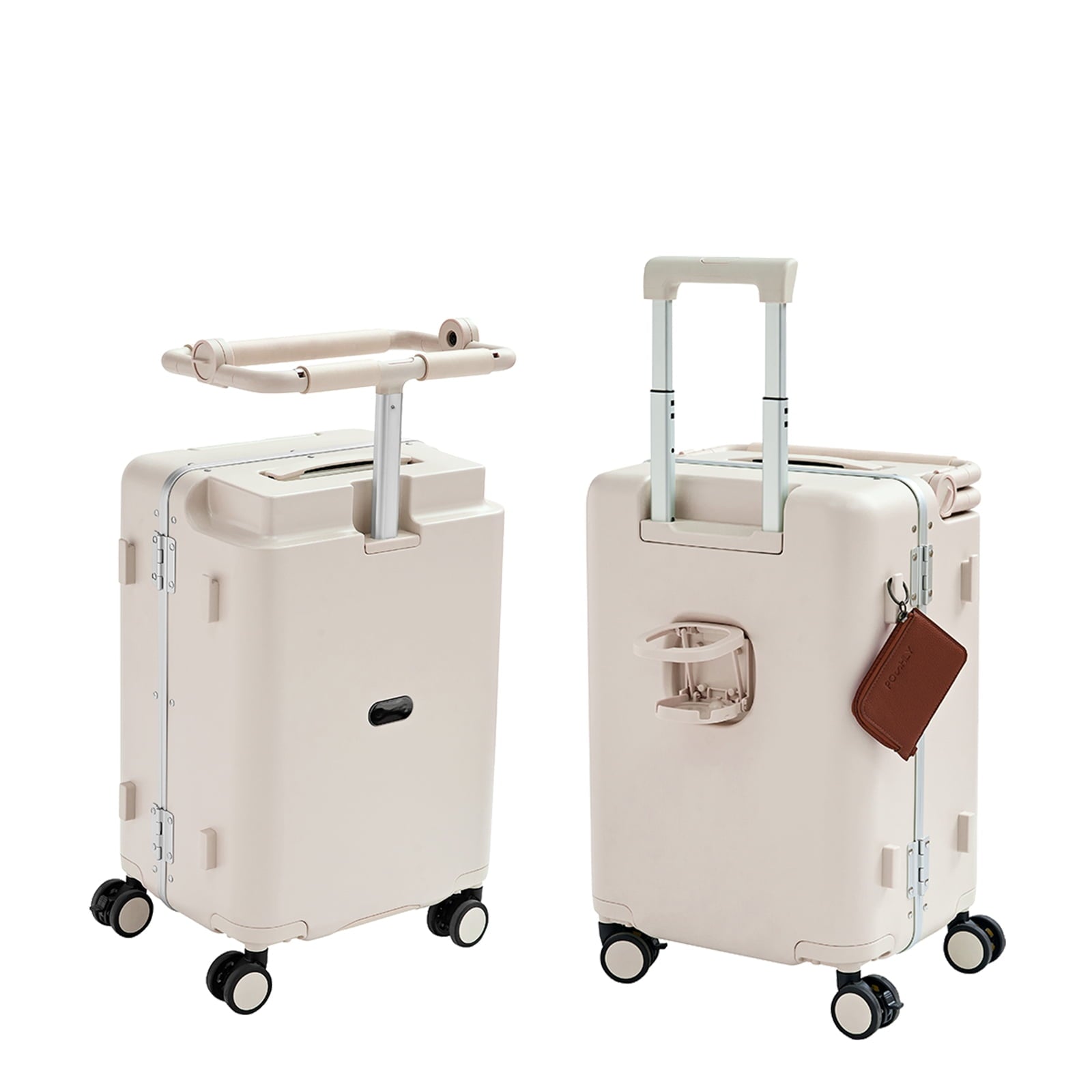 TABU 20" Ride on Luggage with Seat for Kids, Kids Luggage with Wheels & TSA Lock for Travel,Pink