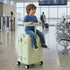 TABU 20" Ride on Luggage with Seat for Kids, Kids Luggage with Wheels & TSA Lock for Travel,Pink