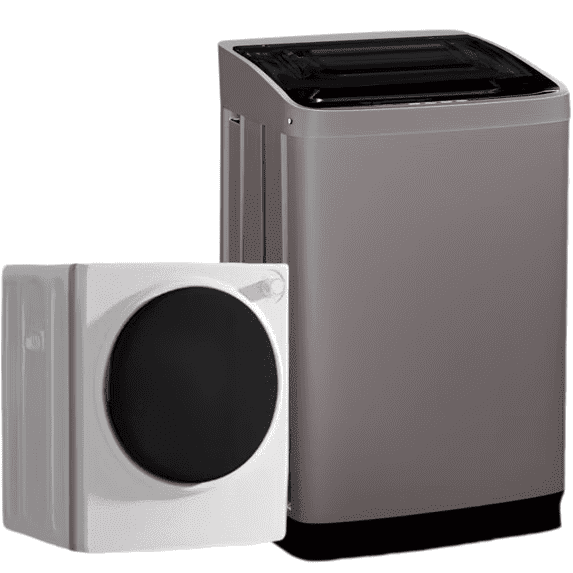 TABU Portable Washer and Dryer Set, 17.6LBS Compact Washing Machine & 8.8LBS Compact Dryer(Gray&White)