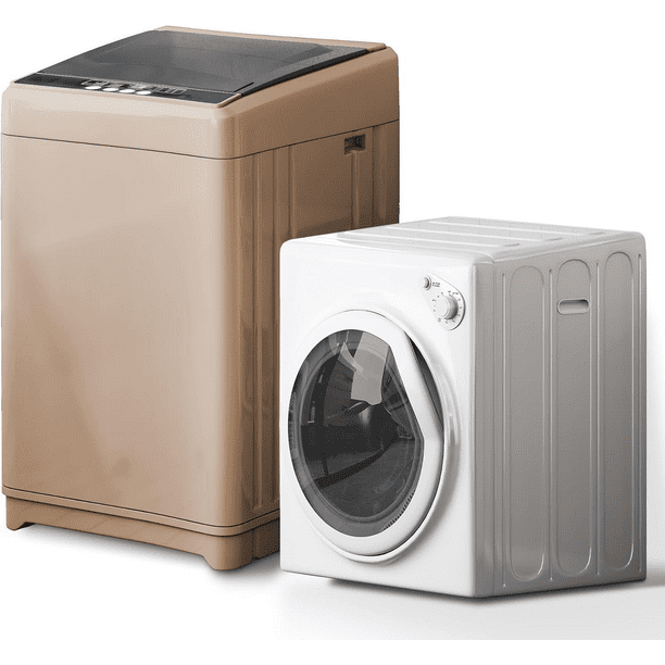 CECER Washer and Dryer Set, 17.6lbs Full-Automatic Washing Machine and 13lbs Portable Dryer