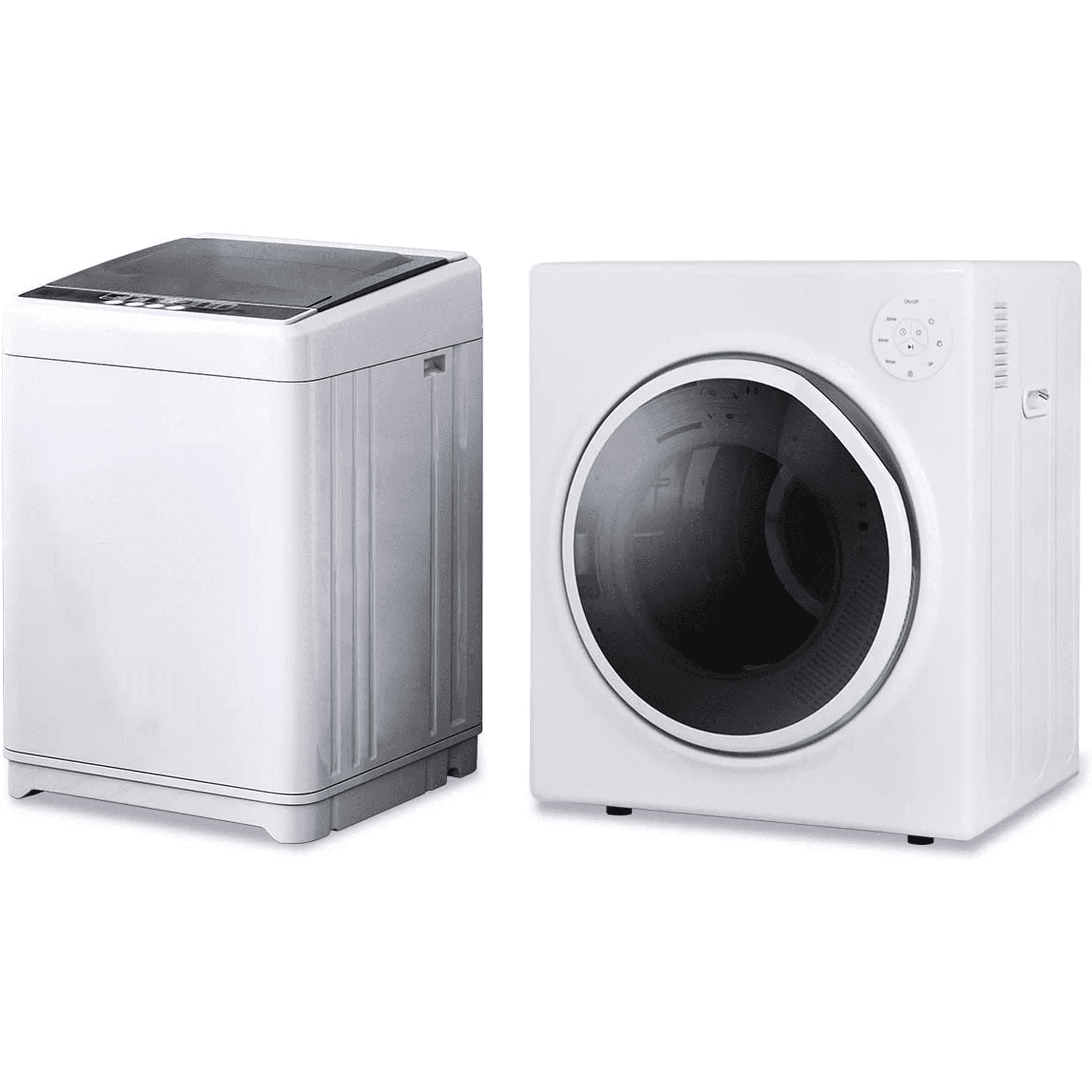 CECER Washer and Dryer Set, 17.6lbs Full-Automatic Washing Machine and 13lbs Portable Dryer