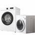 TABU Washer and Dryer Set, 19LBS Full Automatic Washing Machine & 13LBS Compact Dryer (Gray&White)