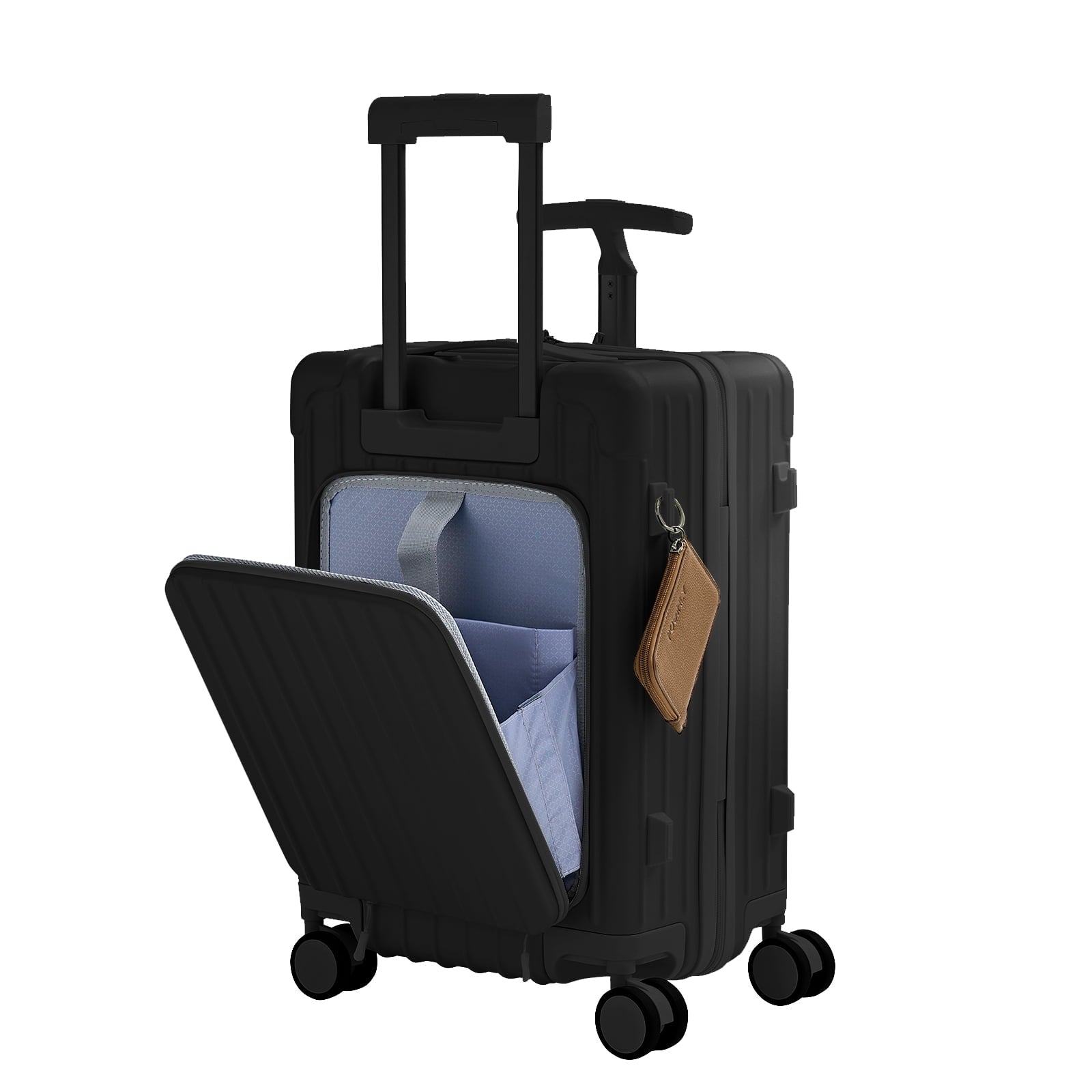 TABU 20" Ride on Luggage with Seat for Kids, Kids Luggage with Wheels & TSA Lock for Travel,Pink
