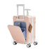 TABU 20" Ride on Luggage with Seat for Kids, Kids Luggage with Wheels & TSA Lock for Travel,Pink