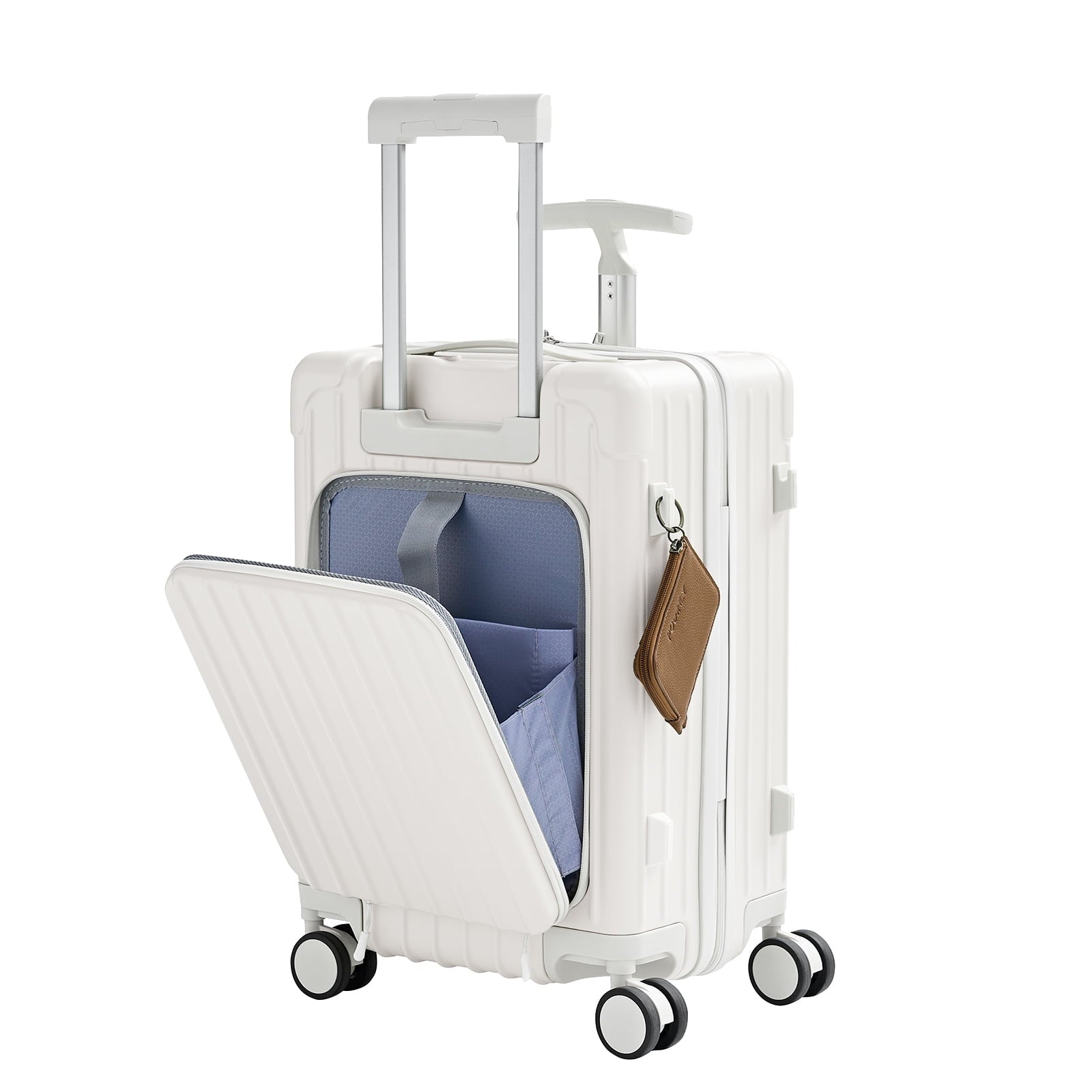 TABU 20" Ride on Luggage with Seat for Kids, Kids Luggage with Wheels & TSA Lock for Travel,Pink