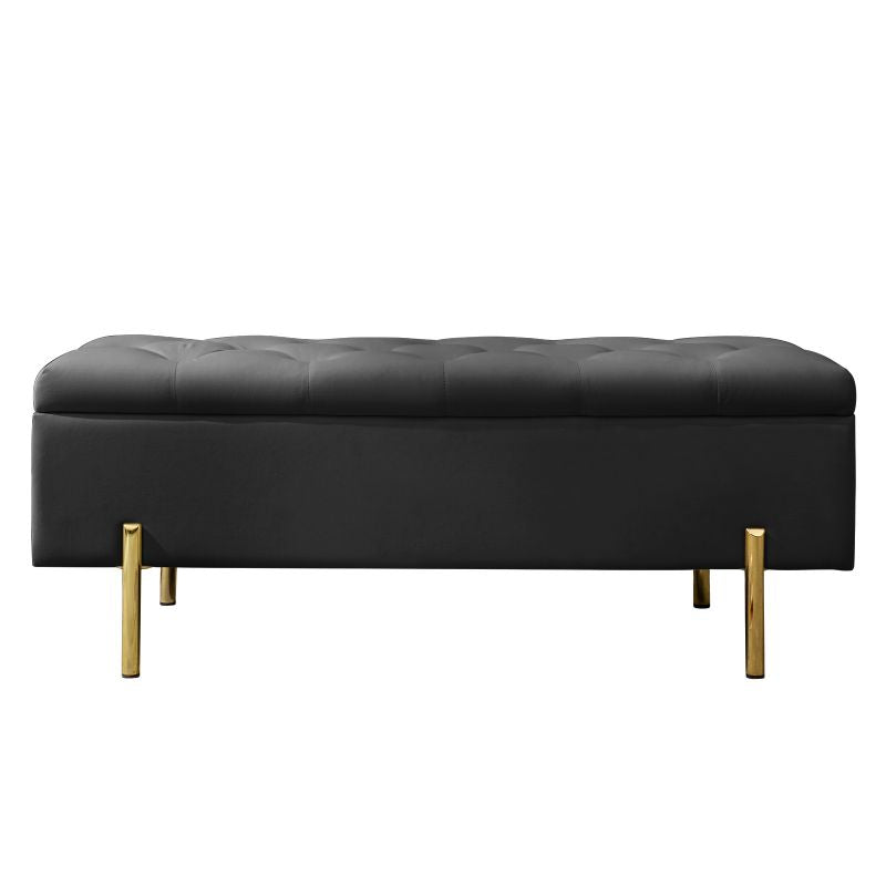 Cecer Velvet Bed Bench with Storage Space