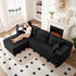 ZAFLY 106" Cloud Sectional Couch with Chaise, No Assembly Required L Shaped Sleeper Sofa, Oversized Deep Seat Modular Couches and Sofas for Living Room