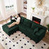 ZAFLY 106" Cloud Sectional Couch with Chaise, No Assembly Required L Shaped Sleeper Sofa, Oversized Deep Seat Modular Couches and Sofas for Living Room