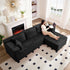 ZAFLY 106" Cloud Sectional Couch with Chaise, No Assembly Required L Shaped Sleeper Sofa, Oversized Deep Seat Modular Couches and Sofas for Living Room
