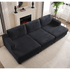ZAFLY 120” Oversized Sectional sofa, Deep Seat Couch with Wider Armrests, Corduroy Sleeper Sofa for Living Room