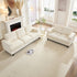 ZAFLY 3 Piece Living Room Sofa Set with Solid Wood, Chenille Couch and Loveseat Sets - Dark Gray