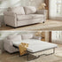 ZAFLY 2-in-1 Queen Size Pull Out Sofa Bed | Convertible Loveseat with Mattress | Sleeper Sofa Couch for Living Room