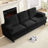 ZAFLY 82” Deep Seat Couch with Wide Armrest, Oversized Sofas and Couches for Small Space/Living Room