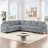 ZAFLY L-Shaped Couch, Sectional Corner Couches and Sofas with Linen Fabric for Living Room