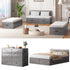 ZAFLY Murphy Bed Queen with Mattress, Convertible Cabinet Bed with Large Drawers, Cabinet Chest Bed for Bedroom/Apartment