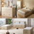 ZAFLY Murphy Bed Queen with Mattress, Convertible Cabinet Bed with Large Drawers, Cabinet Chest Bed for Bedroom/Apartment