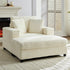 ZAFLY Oversized Accent Chair with Storage Ottoman, Single Sleeper Sofa Armchair, Lounge Sofa Bed for Living Room,