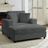 ZAFLY Oversized Accent Chair with Storage Ottoman, Single Sleeper Sofa Armchair, Lounge Sofa Bed for Living Room,