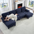 ZAFLY Sectional Couches for Living Room, U Shaped Sectional Sofa with Double Chaise for Apartment, Green