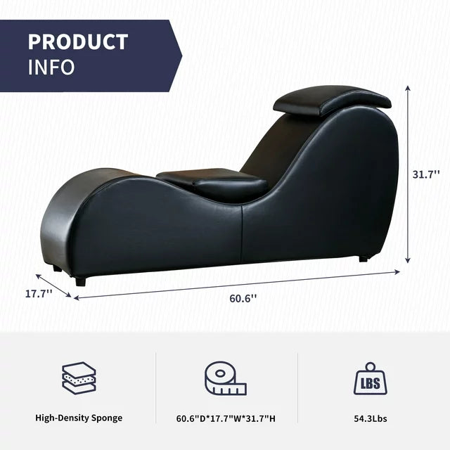 Cecer Yoga Chair Curved Yoga Chaise Lounge for Adults Stretching Exerc Cecer Shop