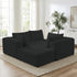 Mjkone Modular Sectional Sofa with Chaise,Corduroy L-Shaped Cloud Couch,Oversized Sleeper Couches for Living Room,