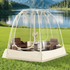 TABU Pop Up Bubble Tent, Sports Tent for 4-5 People, Portable Weatherproof Clear Tent, 6 x 6 ft