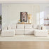 Puremind 135" Oversized Modular Sectional Sofa, U/L Shaped Couch, Foam Filled Cloud Couch, Convertible Sofa Bed for Living Room, No Assembly Required,