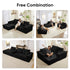 ZAFLY 108" Cloud Sectional Sofa, Modular Corduroy Deep Seat Couch, L Shaped Couches for Living Room, No Assembly Required - Black