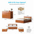 Mjkone Full Murphy Bed with Mattress Included,Murphy Cabinet Bed with Storage Drawers,Multifunctional Cabinet Beds for Living Room/Bedroom