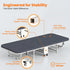 Mjkone Folding Bed with Mattress,Rollaway Folding Bed for Adults,Foldable Bed with Lockable Wheels for Small Space