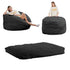 Cecer Giant Bean Bag Chair, Convertible Beanbag Folds from Lazy Chair to Floor Mattress Bed, Full Size Bean Bag Sofa with Filler Included