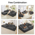 ZAFLY 108" Cloud Sectional Sofa, Modular Corduroy Deep Seat Couch, L Shaped Couches for Living Room, No Assembly Required - Black