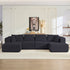 Puremind 135" Oversized Modular Sectional Sofa, U/L Shaped Couch, Foam Filled Cloud Couch, Convertible Sofa Bed for Living Room, No Assembly Required,