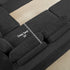 ZAFLY 140" U Shaped Modular Sectional Sofa, Corduroy Cloud Couch with Deep Seat, Oversized Sectionals for Living Room,