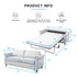 Puremind Pull Out Sofa Bed, Convertible 2-in-1 Sleeper Sofa Bed with Memory Foam Mattress, Upholstered Pull out Couch Bed, Loveseat Sleeper Sofa for Living Room/Apartment