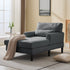 ijuicy Chaise Lounge Chair, Modern Lounge Chair Indoor, Oversized Comfy Chaise Lounge with Pillow